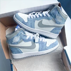 giày thể thao jordan 1 retro og hyper royal, giày nam nữ cổ cao jd 1 xanh loang full box bill m260 yumi sneaker